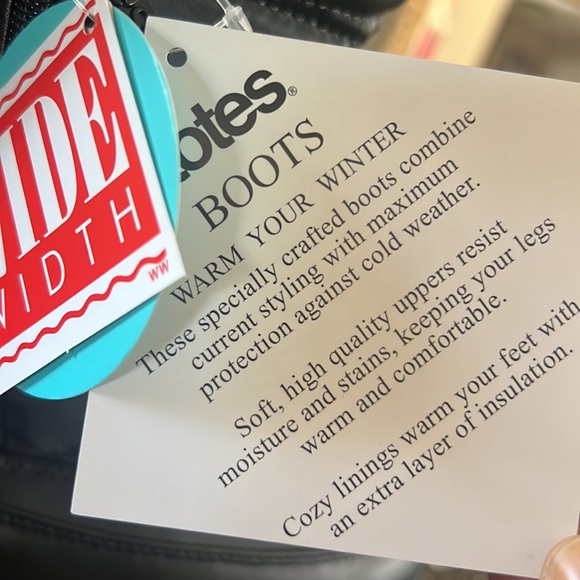 totes Women's  Jennifer Waterproof Snow Boots black Wide Width size 11W - Picture 7 of 17